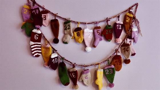 Adventskalender selbst stricken