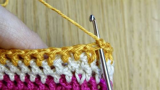 Faden neu anschlingen beim Häkeln