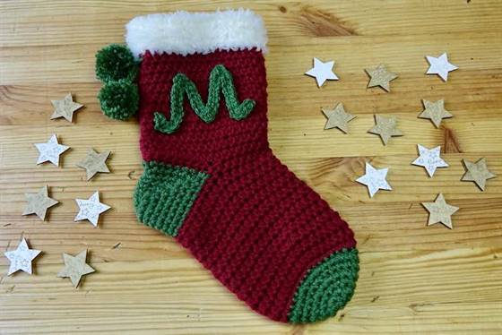 gehäkelte Nikolaus Socke