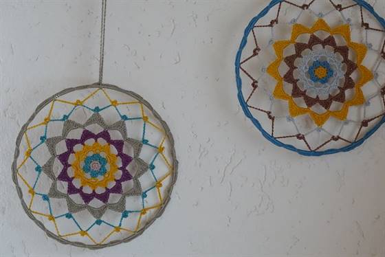 Fensterbilder häkeln