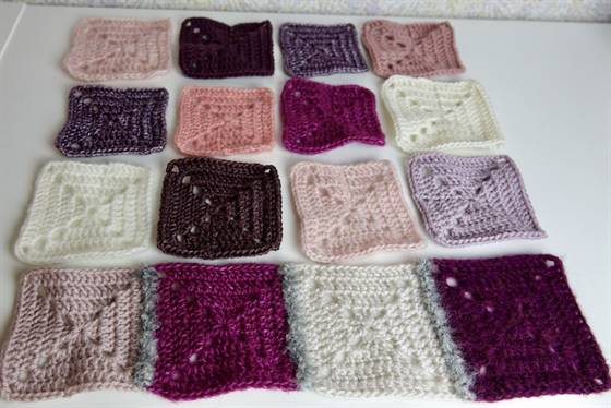 Granny-Squares-zusammennähen