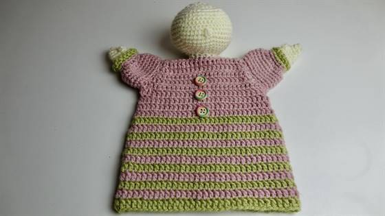 Kasperpuppe nach der Grundanleitung