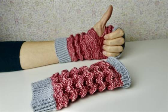 gestrickte Handstulpen