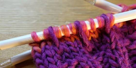 Hebemaschen stricken Filzwolle