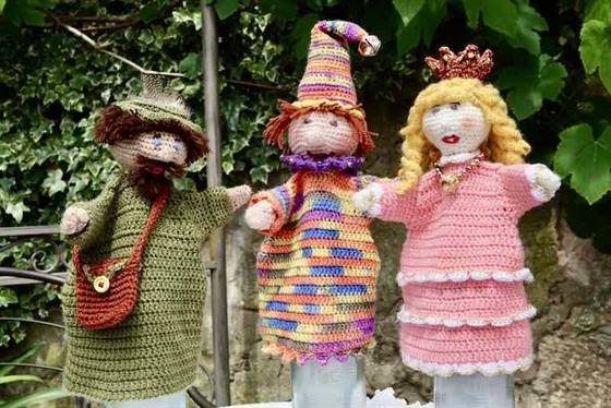 Kasperletheater - gehäkelte Handpuppen