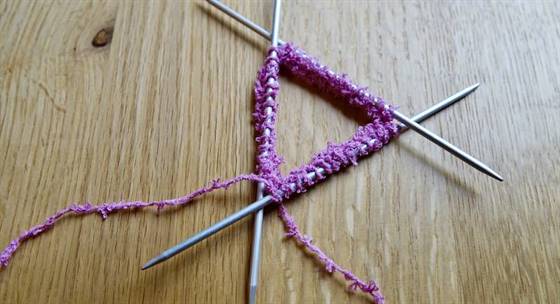 Kosmetikpads stricken - Maschen anschlagen