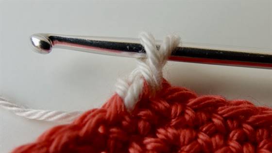 Krebsmaschen Schritt 2
