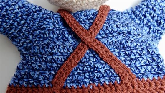 Träger annähen hinten