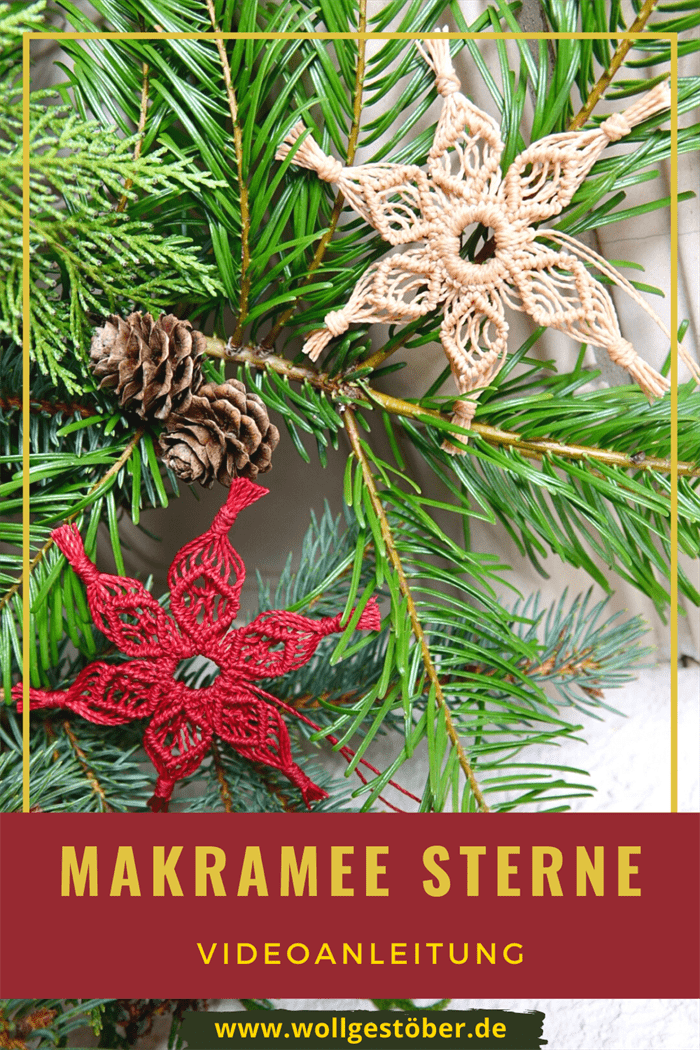 Makramee Sterne Anleitung