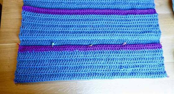 Nähte mit Maschenmarkierern abstecken