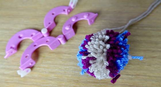 Pompon gespiegelt - fertig