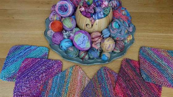 Sockenwollreste verarbeiten