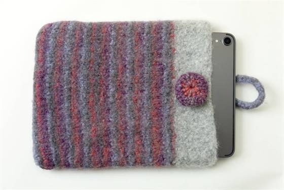 Tablethülle aus Filwolle
