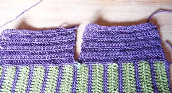 Tasche für Häkelnadeln - Laschen zum Umklappen