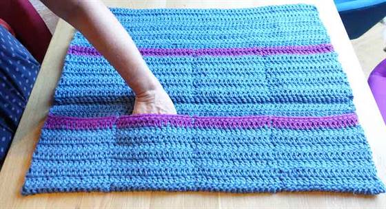 Wandutensilo zusammengenäht